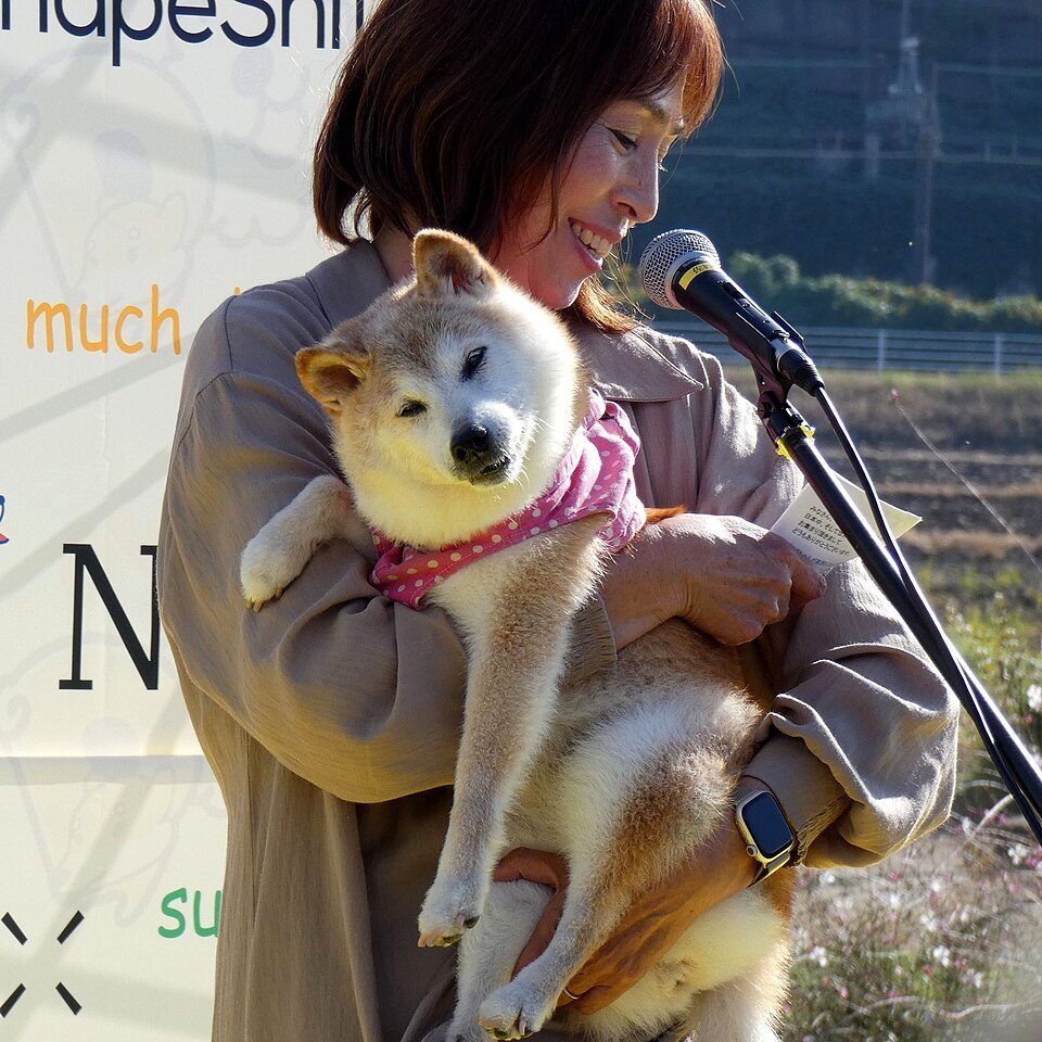 Kabosu with Atsuko Sato, 2023